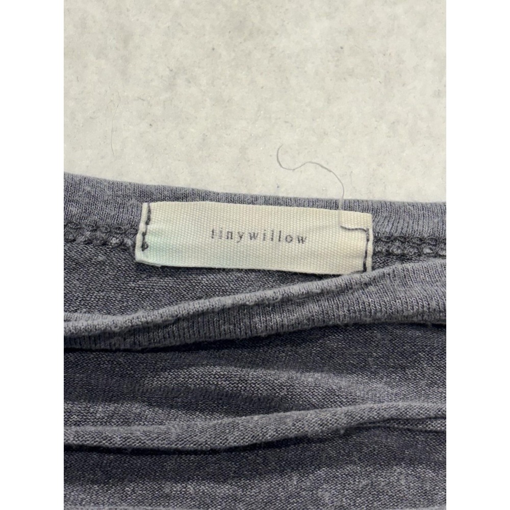 Tinywillow Womens Large Gray Crew Neck Ladder Cutout Sleeveless Tank Top - Picture 3 of 8